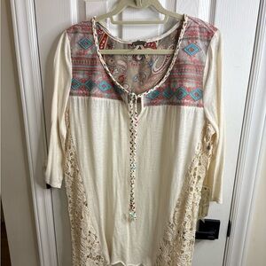 NWT Gimmicks By BKE Top Sz XL